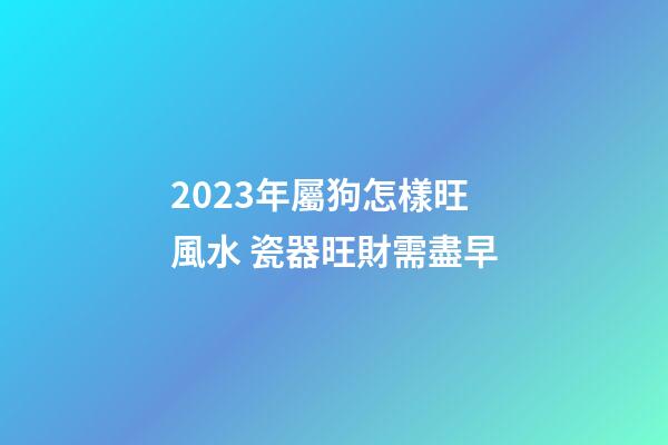 2023年屬狗怎樣旺風水 瓷器旺財需盡早